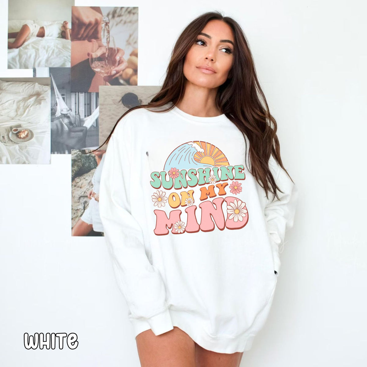 Sunshine On My Mind Unisex Comfort Colors Sweatshirt