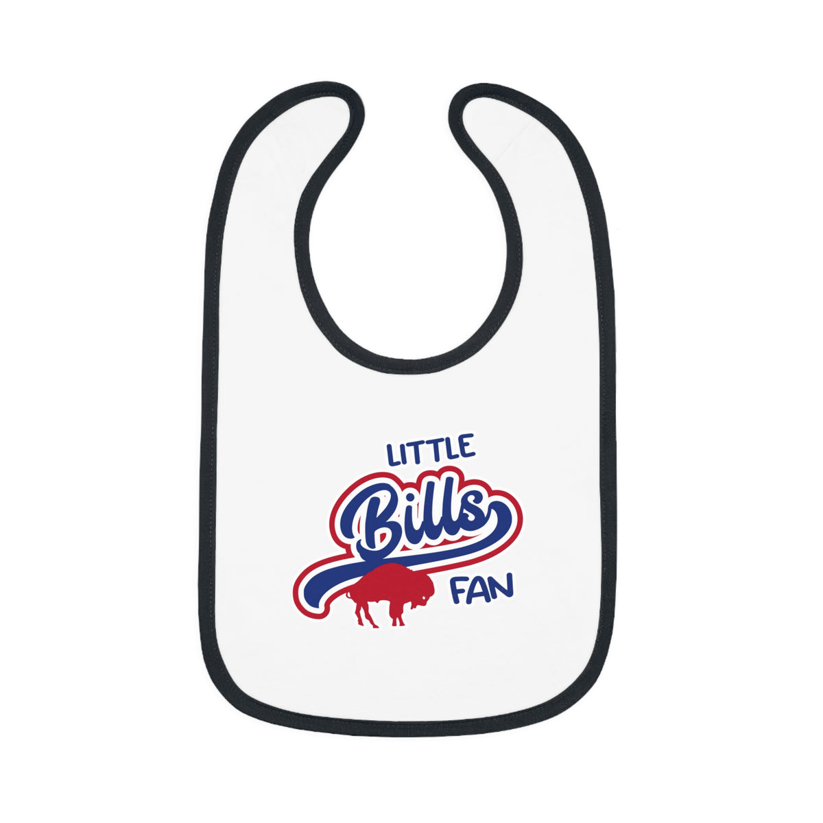 Little Bills Fan Baby Contrast Trim Jersey Bib