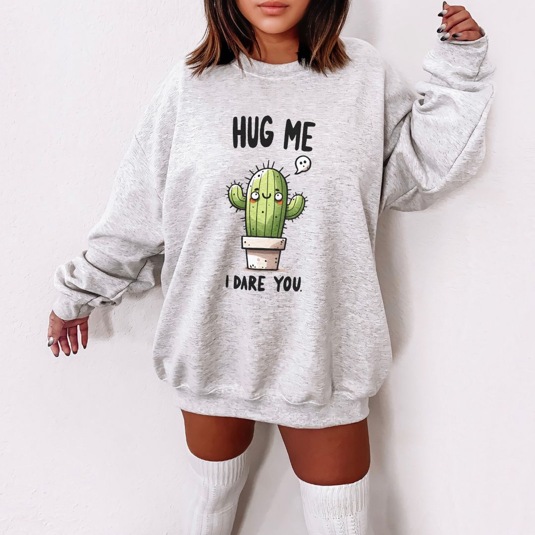 Hug Me I Dare You Unisex Heavy Blend™ Crewneck Sweatshirt