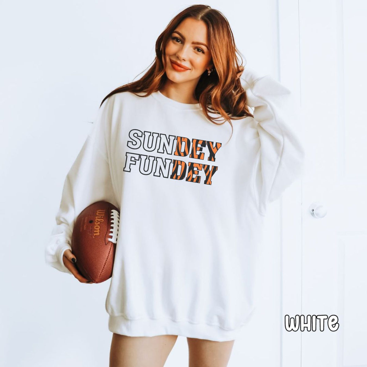 Bengals Sunday Funday Unisex Heavy Blend™ Crewneck Sweatshirt