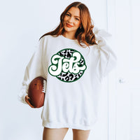 Jets Cheetah Unisex Heavy Blend™ Crewneck Sweatshirt