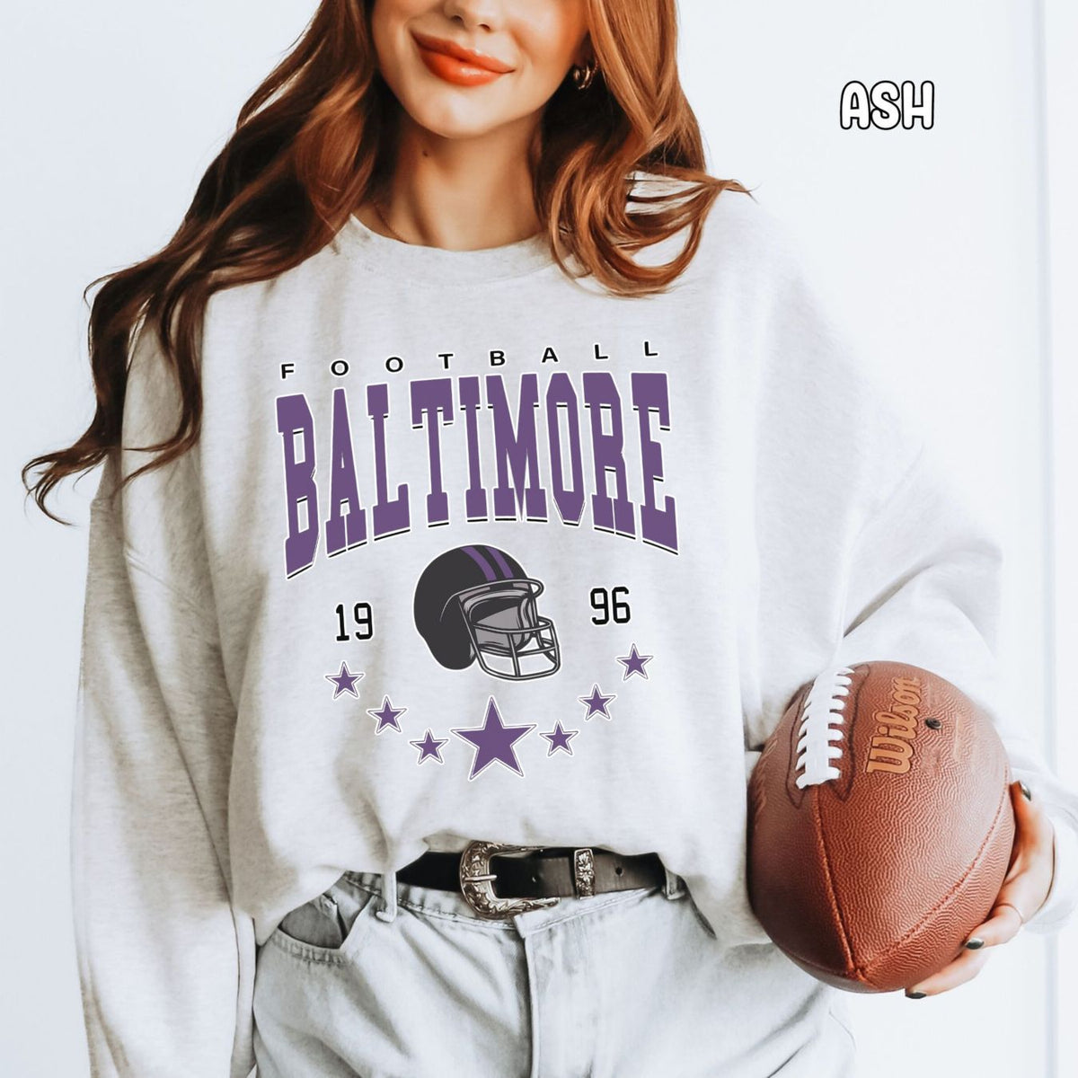 Baltimore Football Unisex Heavy Blend™ Crewneck Sweatshirt