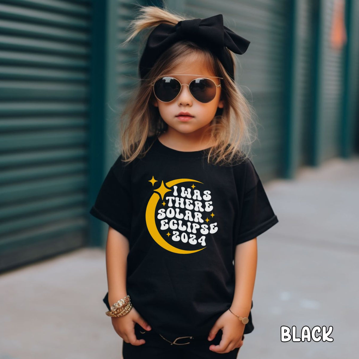 I Was There Solar Eclipse 2024 Kids Heavy Cotton™ Tee