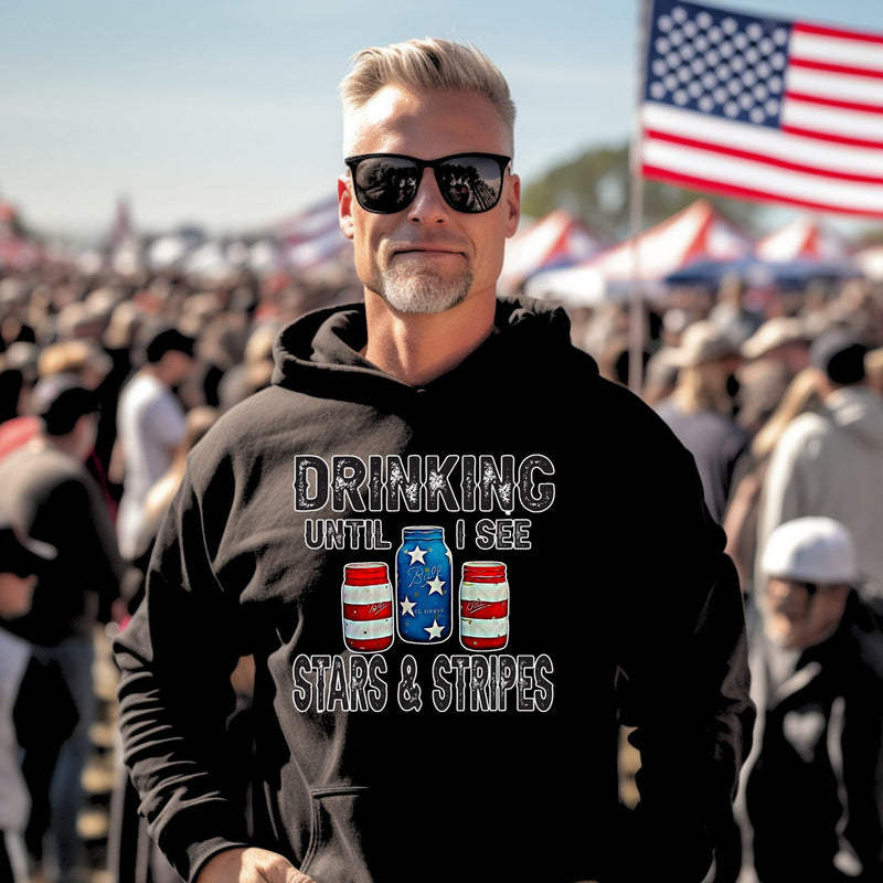 Drinking Until Stars & Stripes Unisex Heavy Blend™ Hooded Sweatshirt