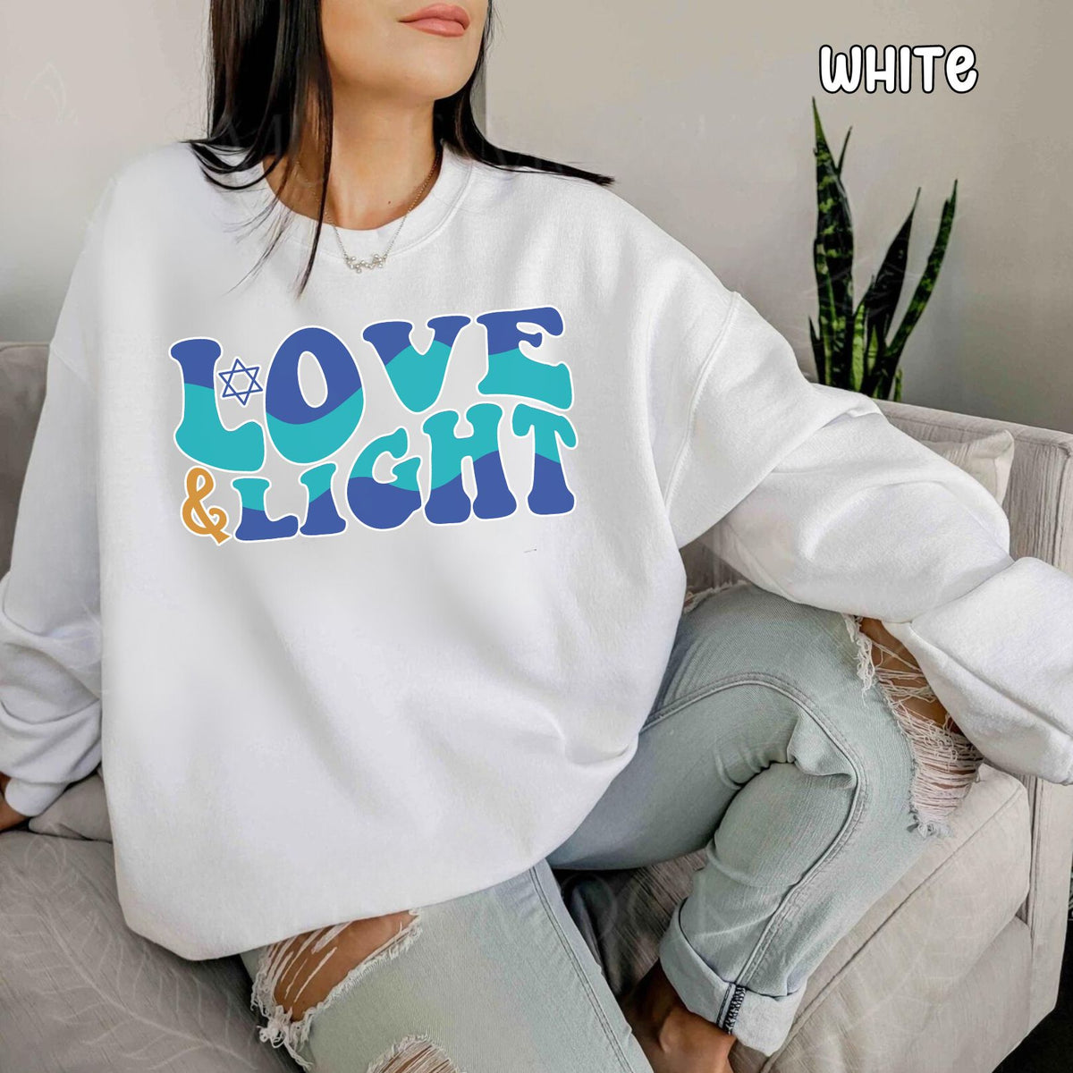 Love & Light Unisex Heavy Blend™ Crewneck Sweatshirt