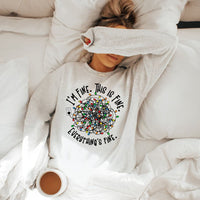 Everything Is Fine Unisex Heavy Blend™ Crewneck Sweatshirt