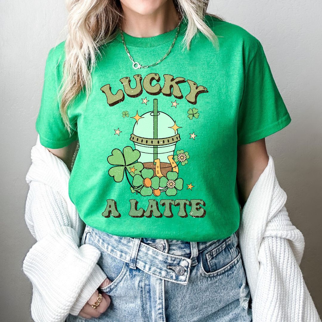 Lucky a Latte Unisex Heavy Cotton Tee