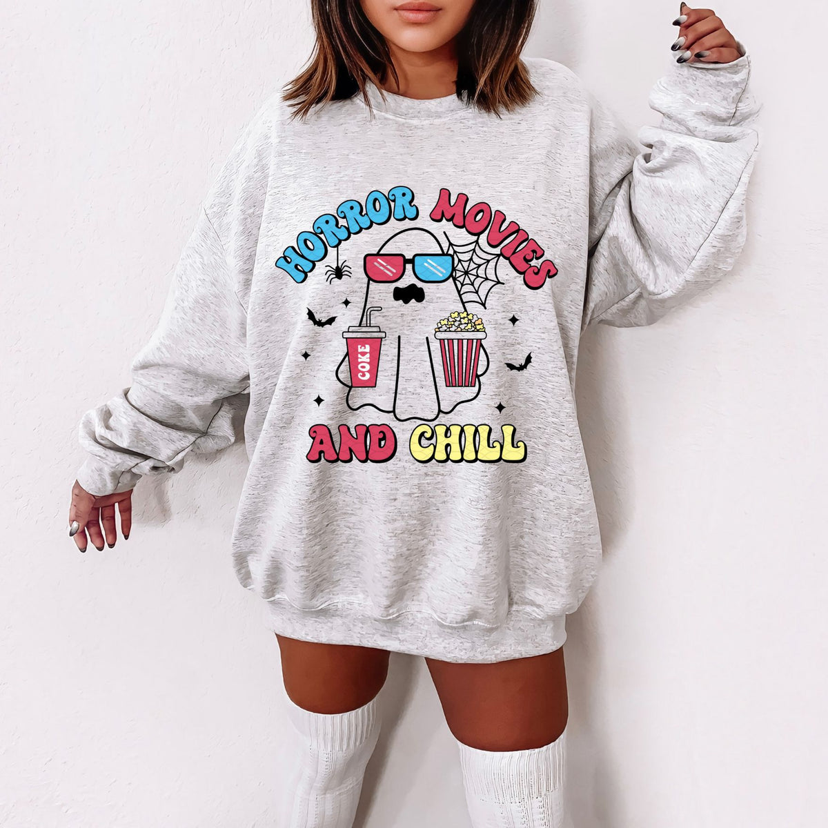 Horror Movies and Chill Unisex Heavy Blend™ Crewneck Sweatshirt