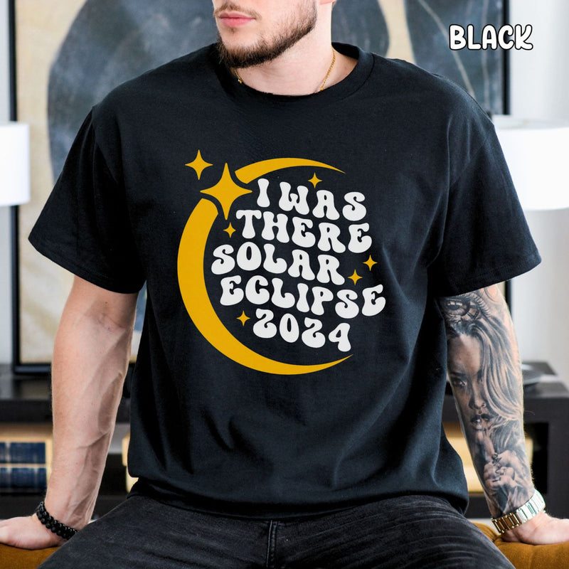 I Was There Solar Eclipse 2024 Unisex Heavy Cotton Tee