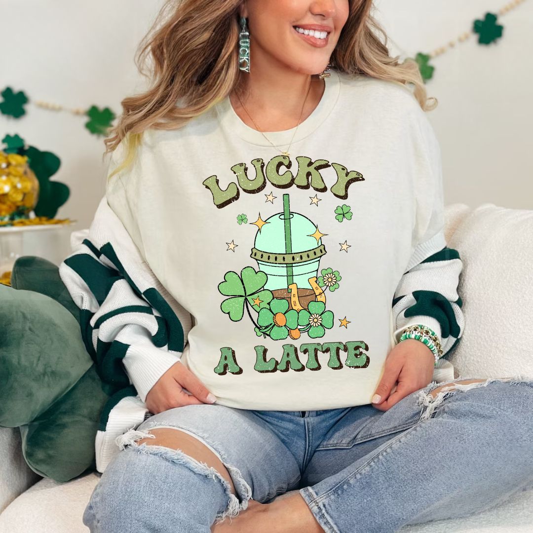 Lucky a Latte Unisex Heavy Cotton Tee