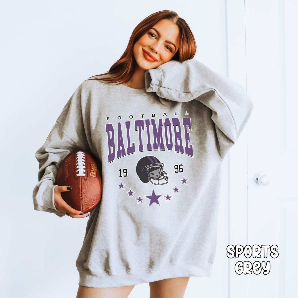 Baltimore Football Unisex Heavy Blend™ Crewneck Sweatshirt