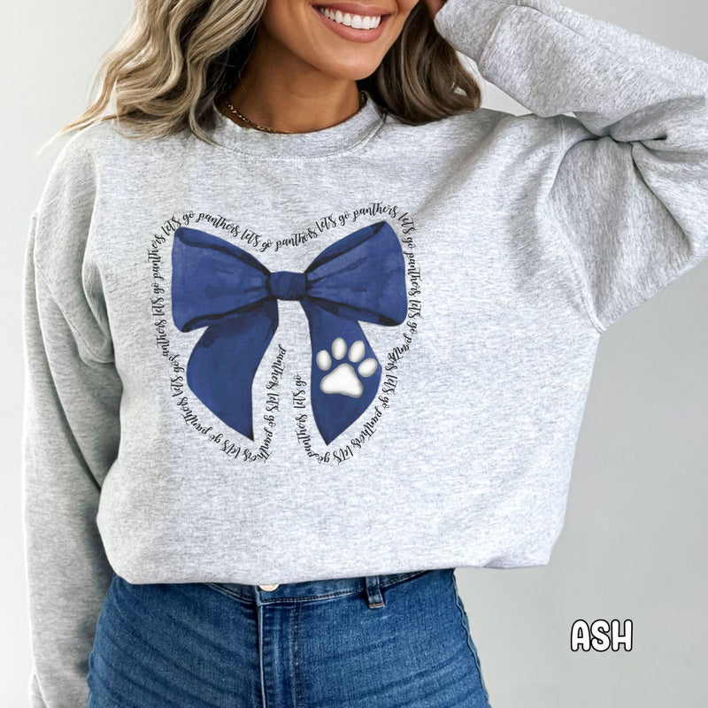 Panthers Bow Unisex Heavy Blend™ Crewneck Sweatshirt