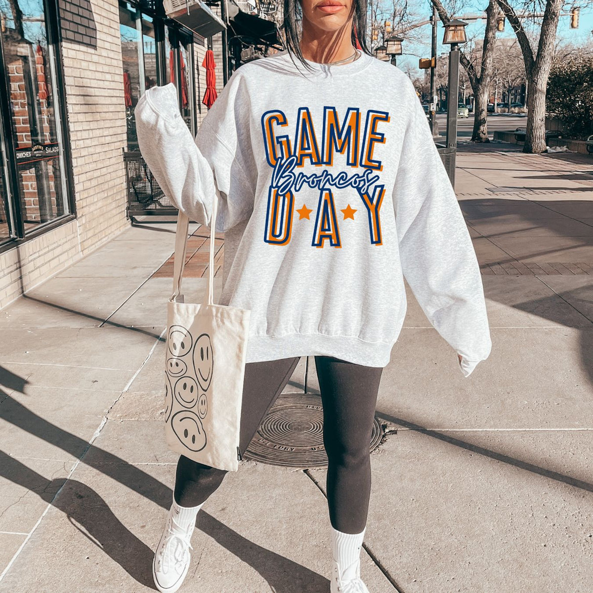 Denver Broncos Game Day Unisex Heavy Blend™ Crewneck Sweatshirt