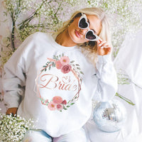 Floral Bride Unisex Heavy Blend™ Crewneck Sweatshirt