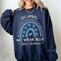 In April We Wear Blue Unisex Heavy Blend™ Crewneck Sweatshirt