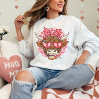 Lovey the Highland Cow Unisex Heavy Blend™ Crewneck Sweatshirt