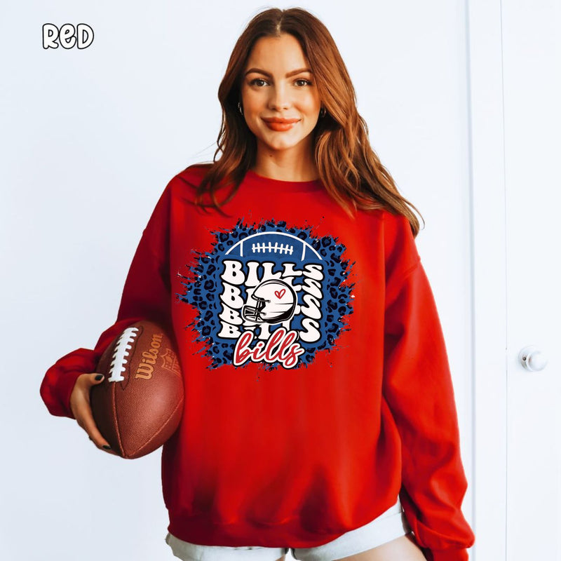 Bills Cheetah Unisex Heavy Blend™ Crewneck Sweatshirt