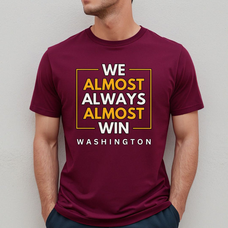 We Almost Always Win Washington Unisex Heavy Cotton Tee