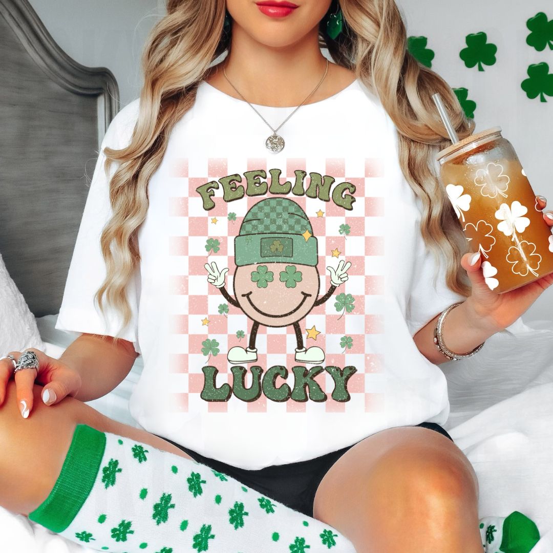 Faded Feeling Lucky Unisex Heavy Cotton Tee