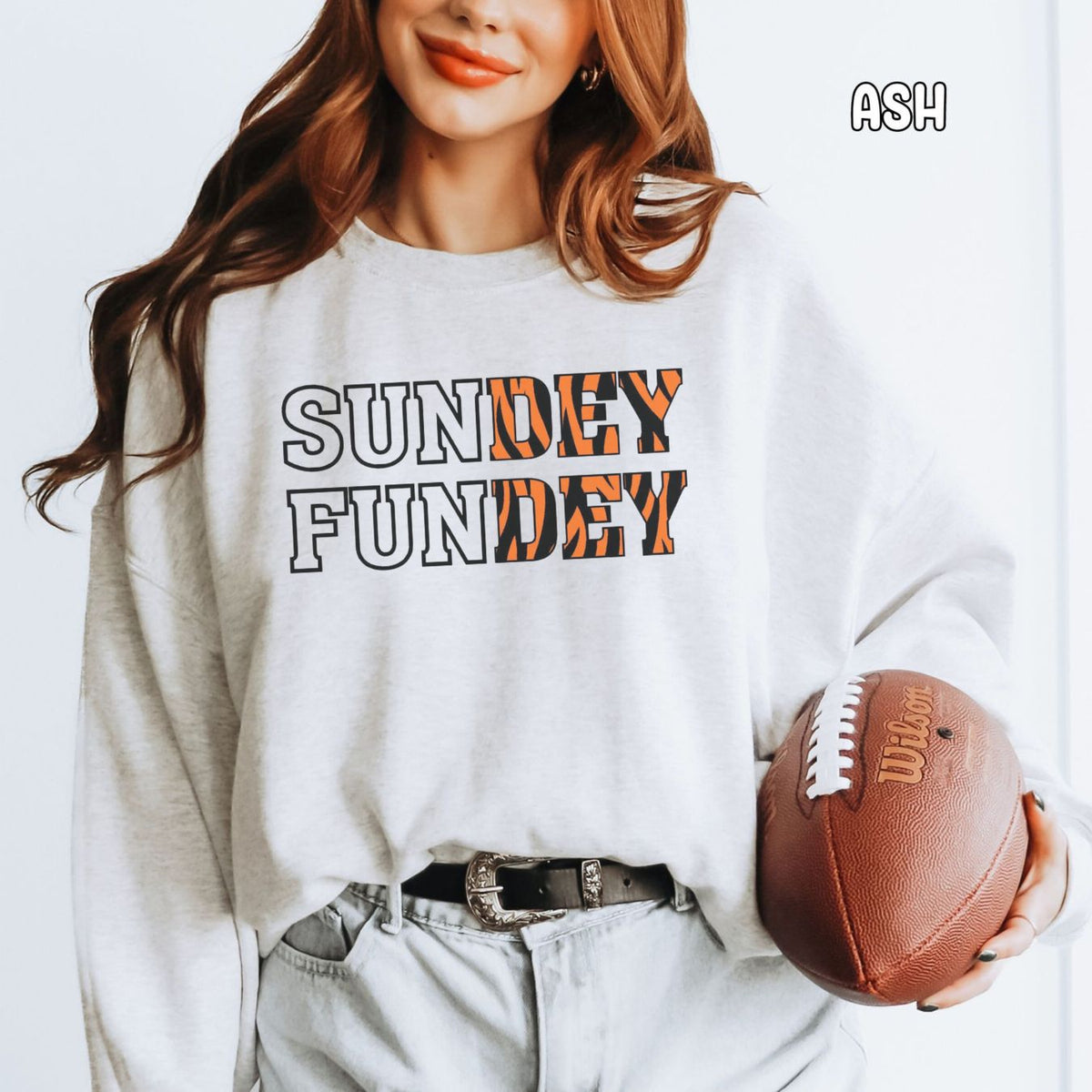 Bengals Sunday Funday Unisex Heavy Blend™ Crewneck Sweatshirt