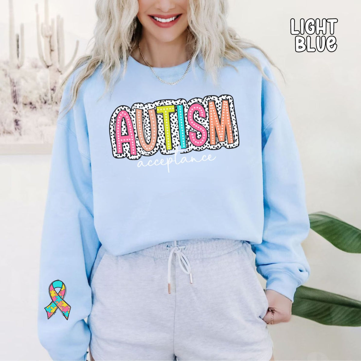 Autism Acceptance Unisex Heavy Blend™ Crewneck Sweatshirt