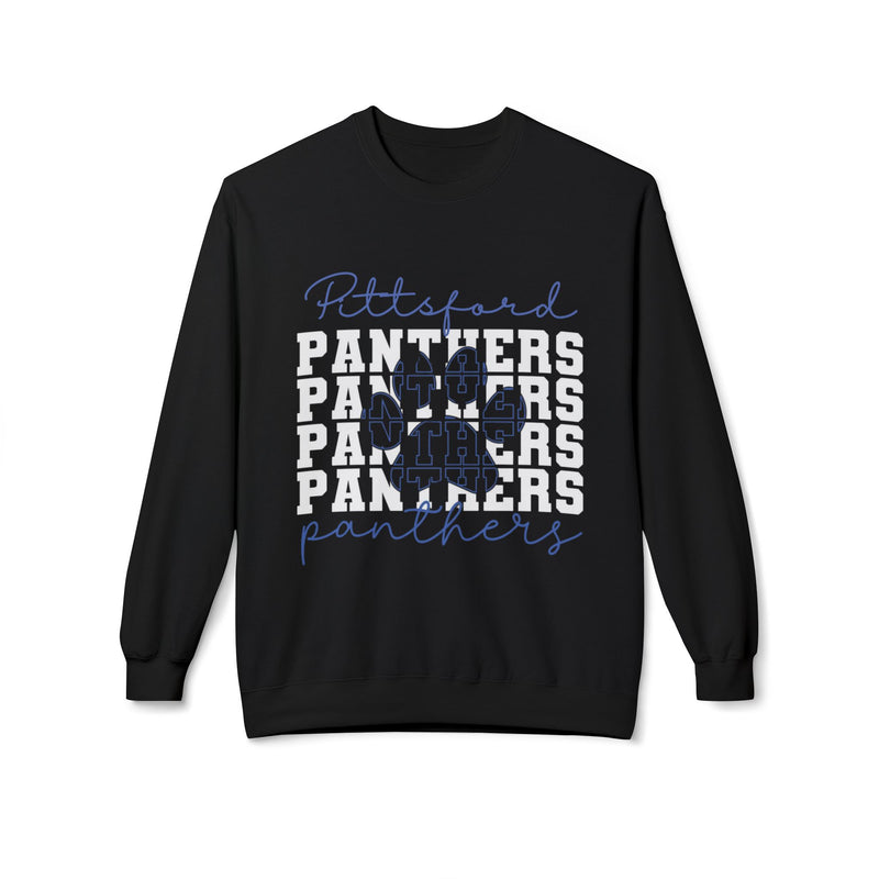 Pittsford Panthers Repeat Unisex Midweight Softstyle Fleece Crewneck Sweatshirt