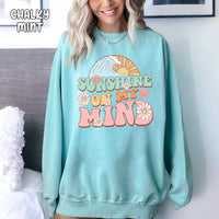 Sunshine On My Mind Unisex Comfort Colors Sweatshirt