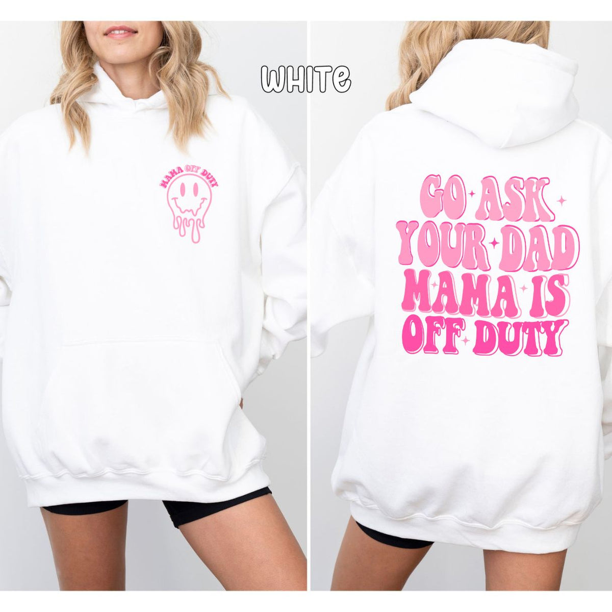 Mama Is Off Duty Unisex Heavy Blend™ Hooded Sweatshirt