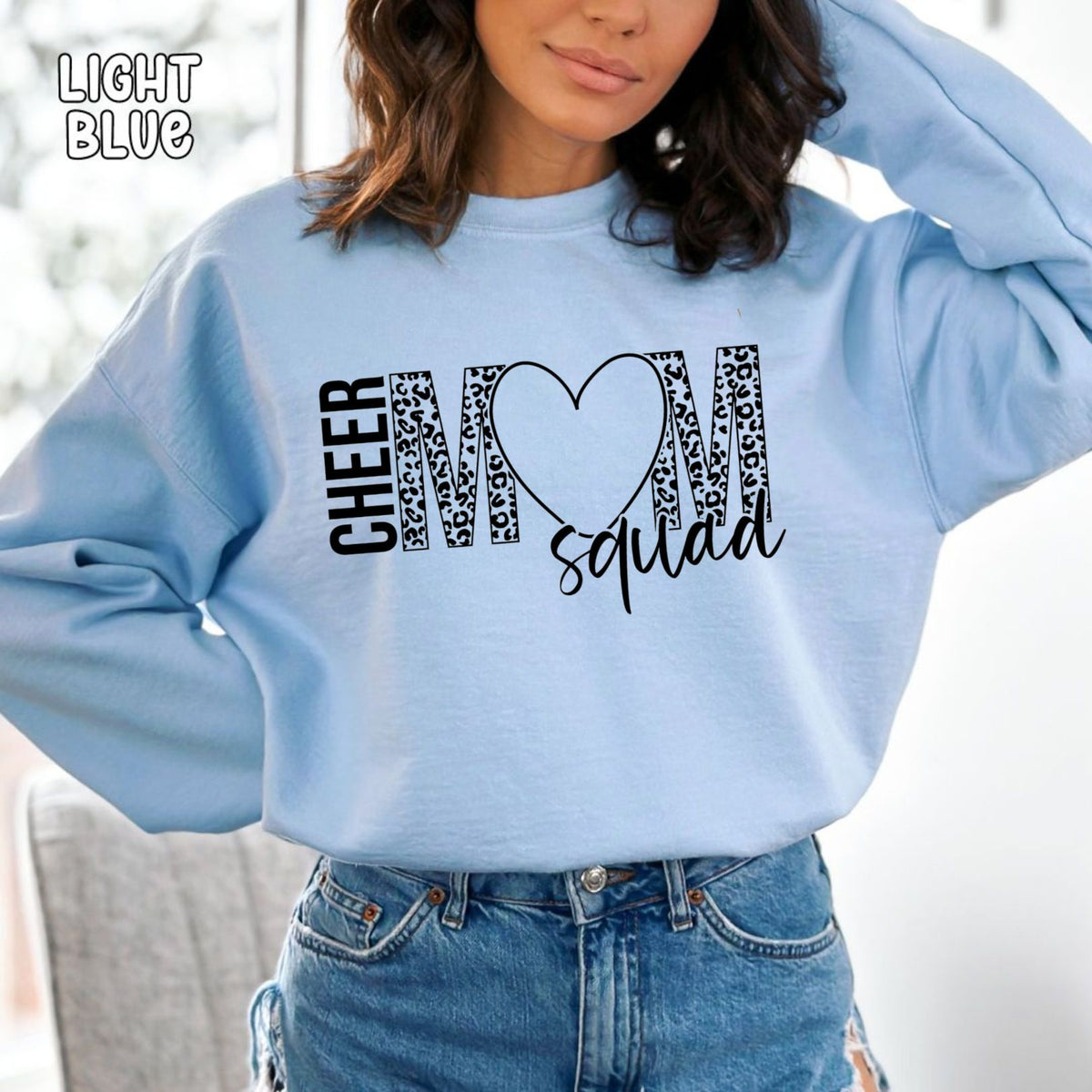 Cheer Mom Squad Unisex Heavy Blend™ Crewneck Sweatshirt