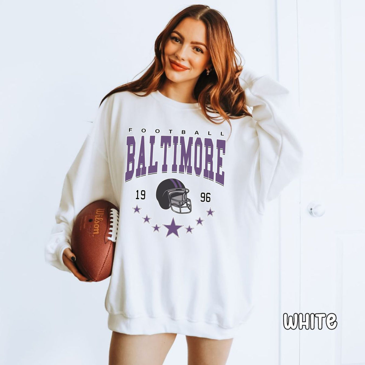 Baltimore Football Unisex Heavy Blend™ Crewneck Sweatshirt