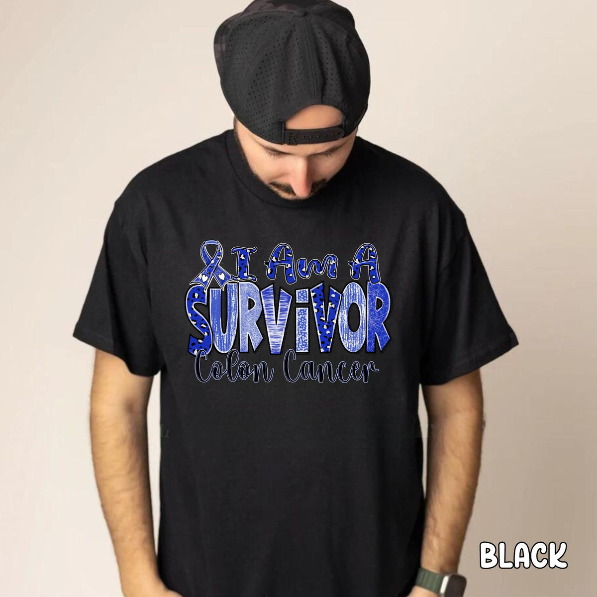 I am a Colon Cancer Survivor Unisex Heavy Cotton Tee