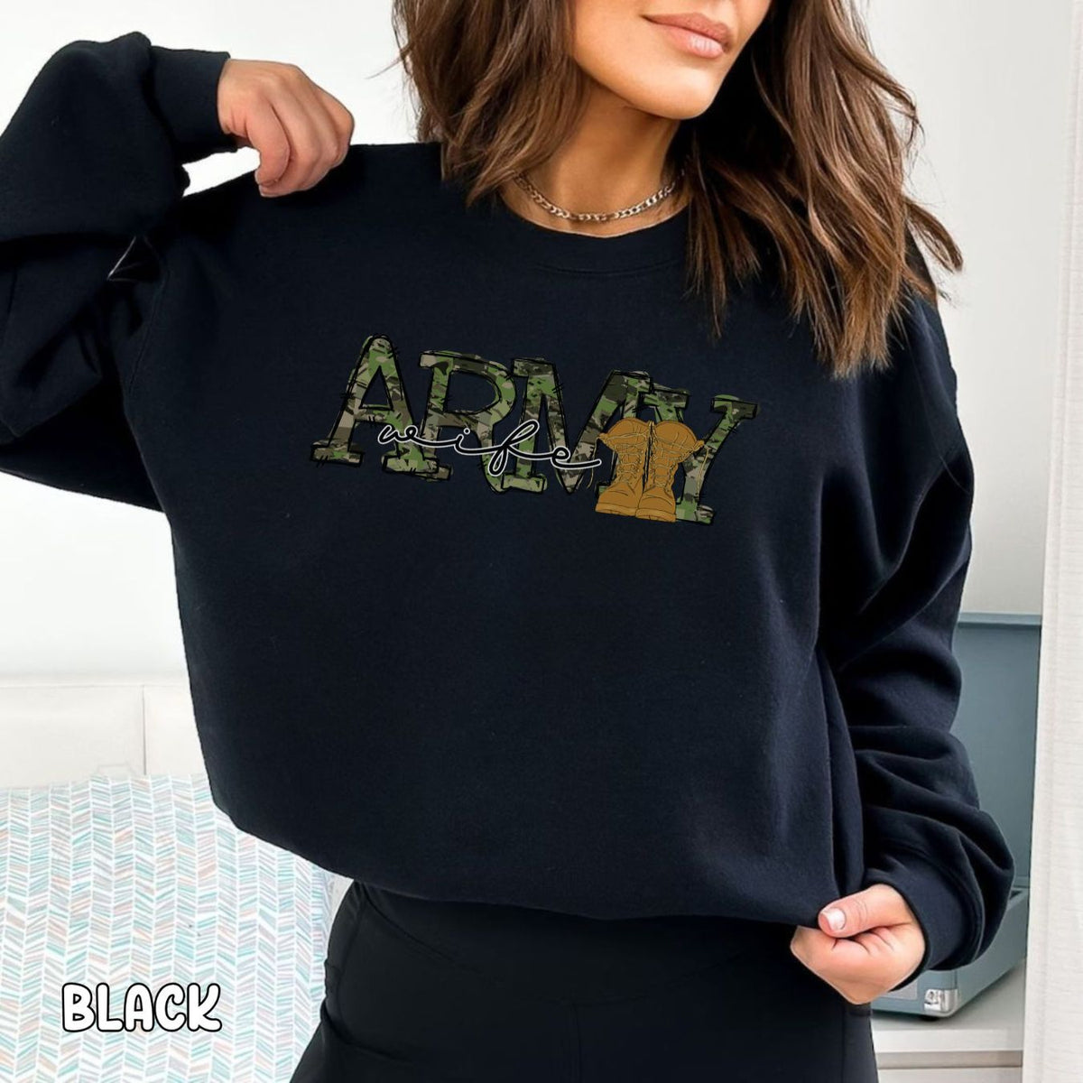 Army Wife Unisex Heavy Blend™ Crewneck Sweatshirt