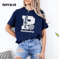 "P" Pittsford Cheer Unisex Heavy Cotton Tee