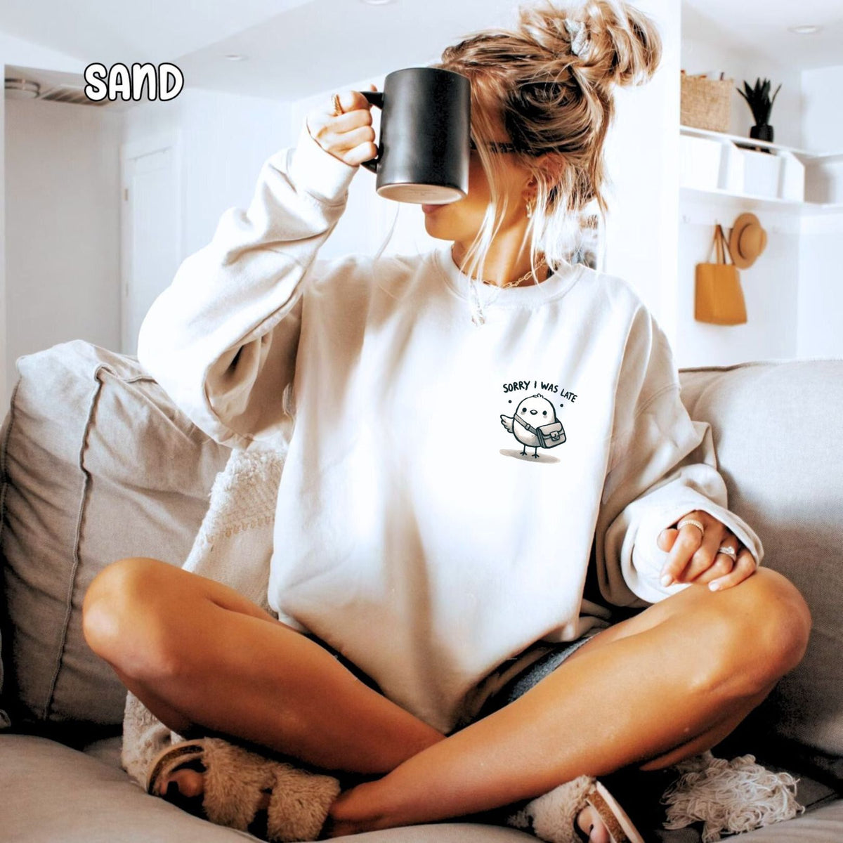 Sorry I Was Late Unisex Heavy Blend™ Crewneck Sweatshirt