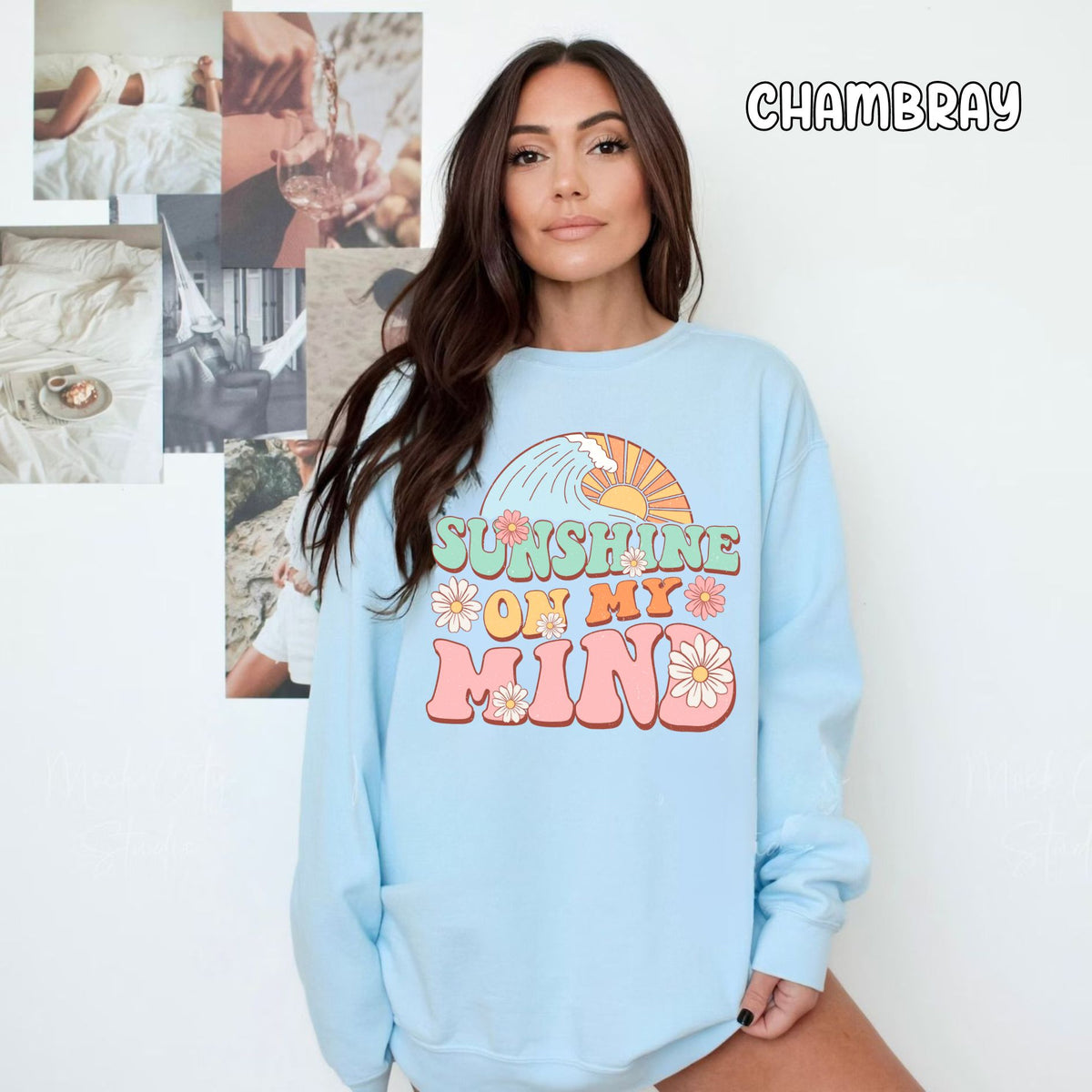 Sunshine On My Mind Unisex Comfort Colors Sweatshirt