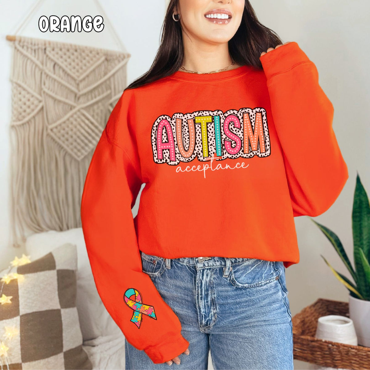 Autism Acceptance Unisex Heavy Blend™ Crewneck Sweatshirt