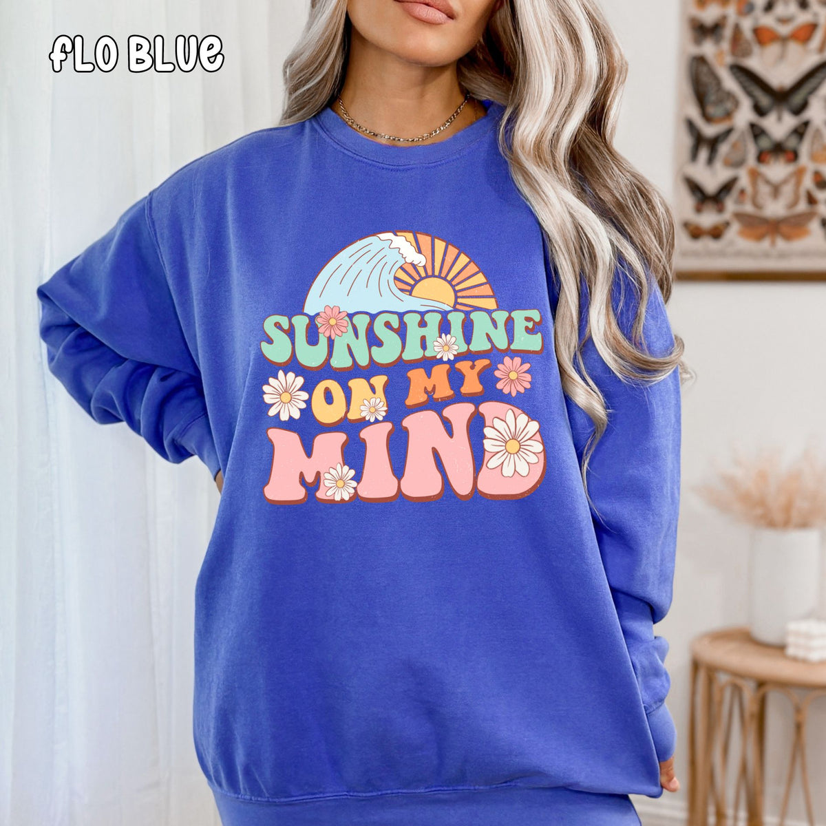 Sunshine On My Mind Unisex Comfort Colors Sweatshirt