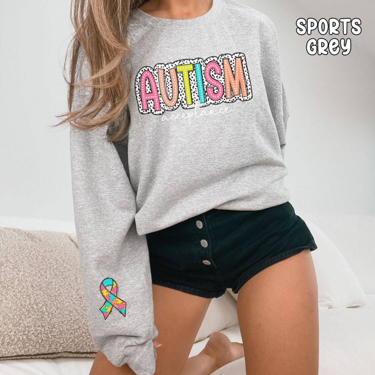 Autism Acceptance Unisex Heavy Blend™ Crewneck Sweatshirt