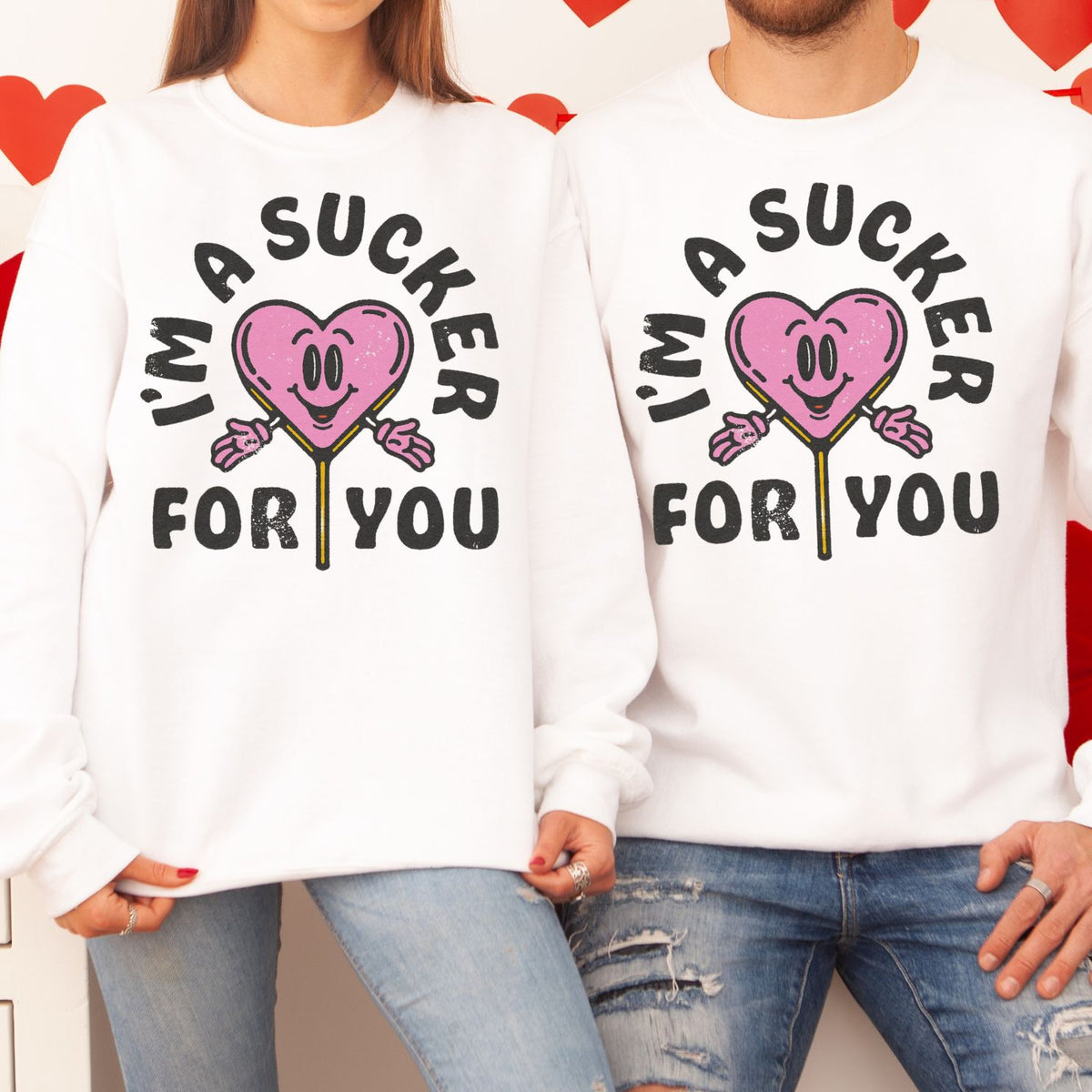 I'm a Sucker For You Unisex Heavy Blend™ Crewneck Sweatshirt