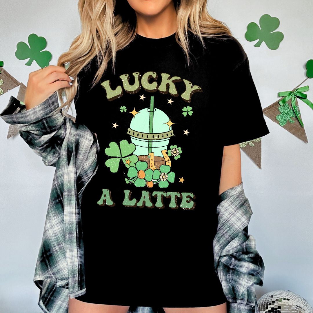 Lucky a Latte Unisex Heavy Cotton Tee