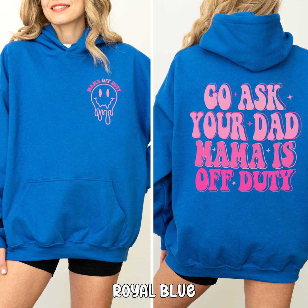 Mama Is Off Duty Unisex Heavy Blend™ Hooded Sweatshirt