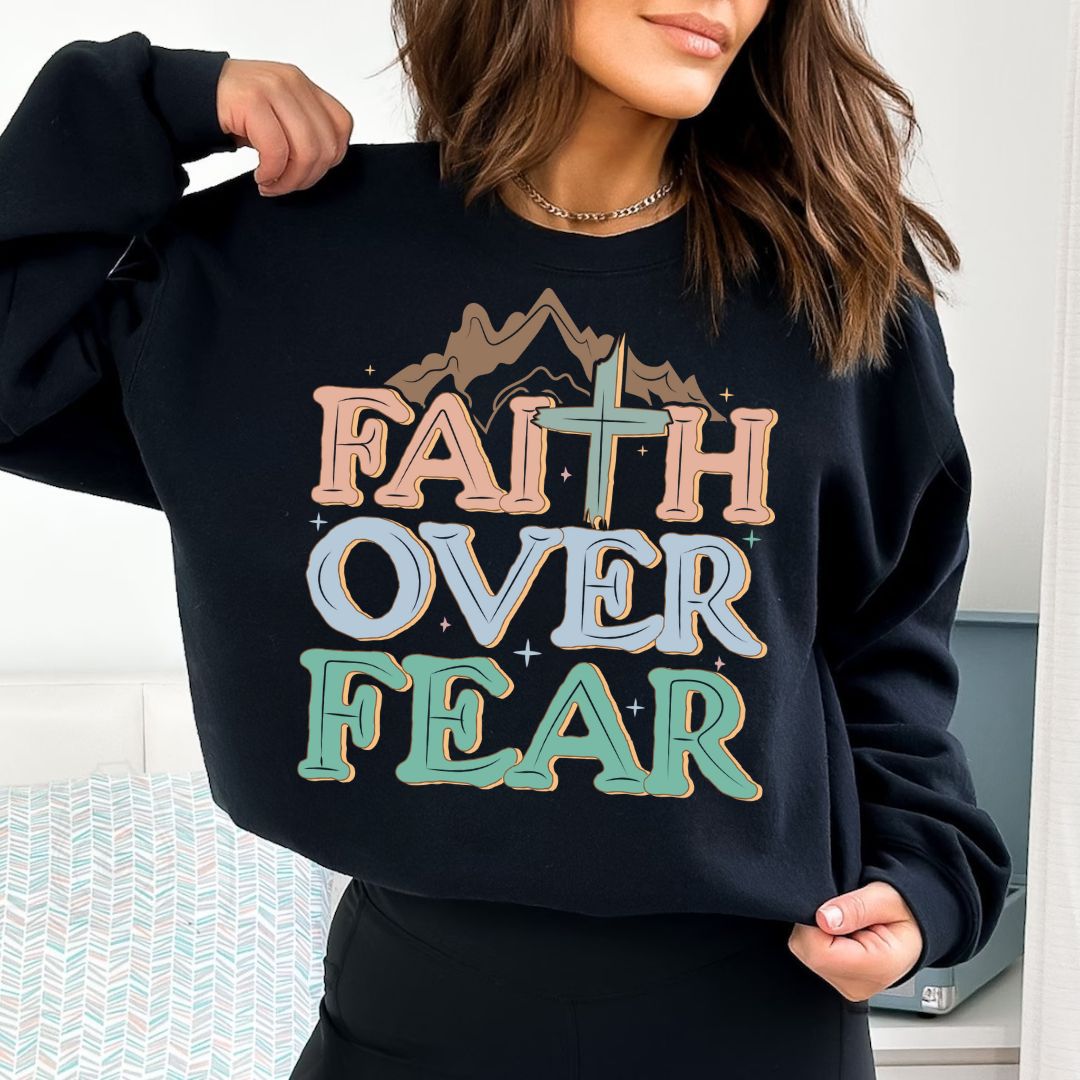 Faith Over Fear Unisex Heavy Blend™ Crewneck Sweatshirt