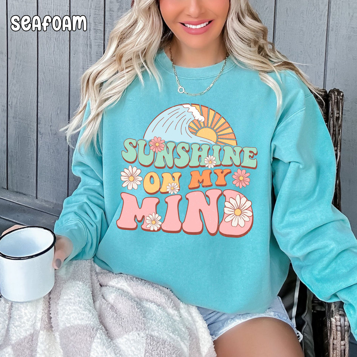 Sunshine On My Mind Unisex Comfort Colors Sweatshirt