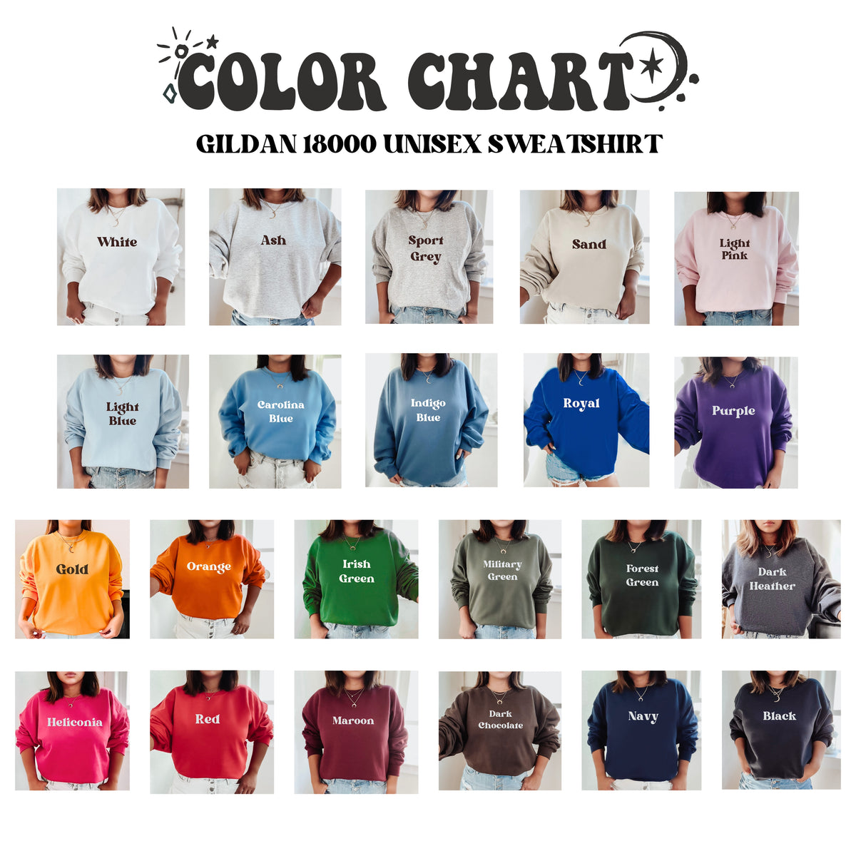 Focus On The Good Unisex Heavy Blend™ Crewneck Sweatshirt