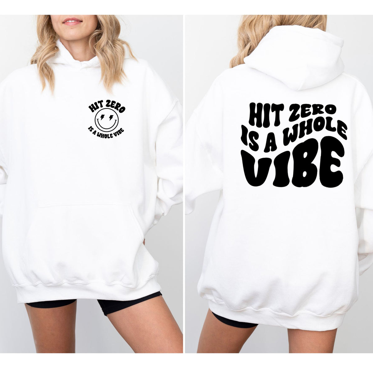 Hit Zero is a Whole Vibe Unisex Heavy Blend™ Hooded Sweatshirt