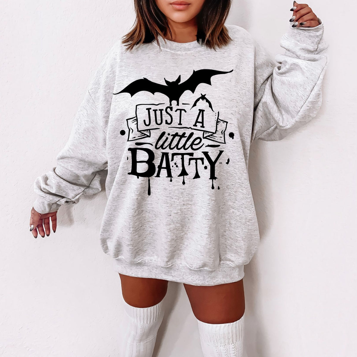 Just a Little Batty Unisex Heavy Blend™ Crewneck Sweatshirt